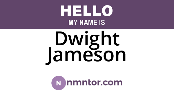 Dwight Jameson
