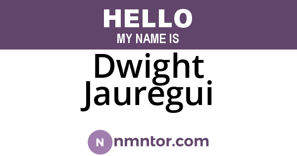 Dwight Jauregui