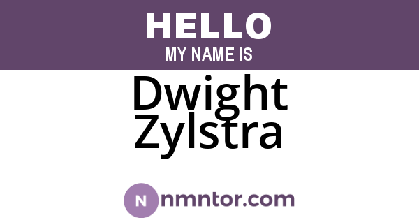 Dwight Zylstra