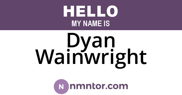 Dyan Wainwright