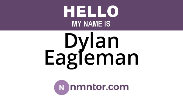 Dylan Eagleman