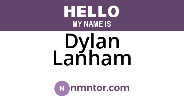 Dylan Lanham
