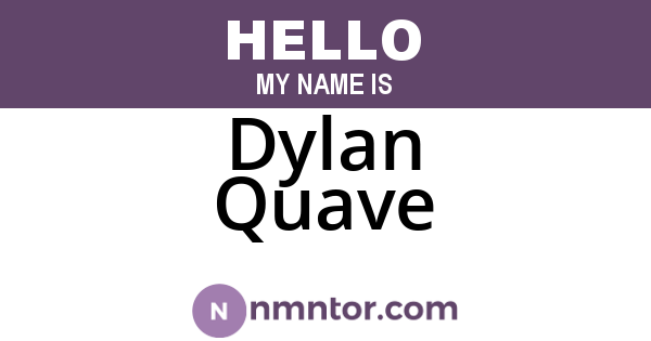 Dylan Quave