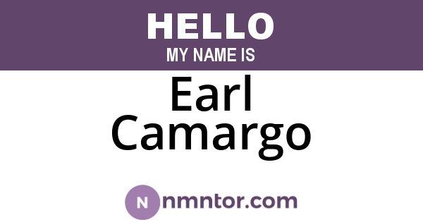 Earl Camargo