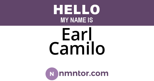 Earl Camilo