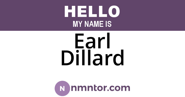 Earl Dillard