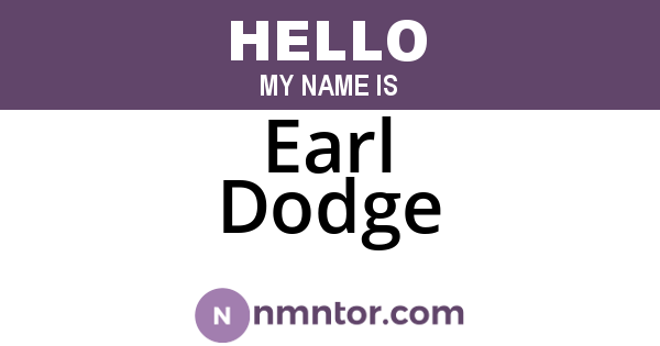 Earl Dodge