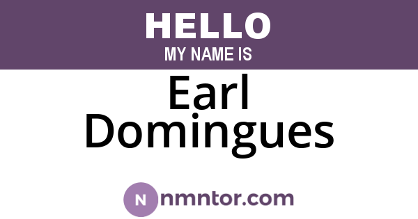 Earl Domingues