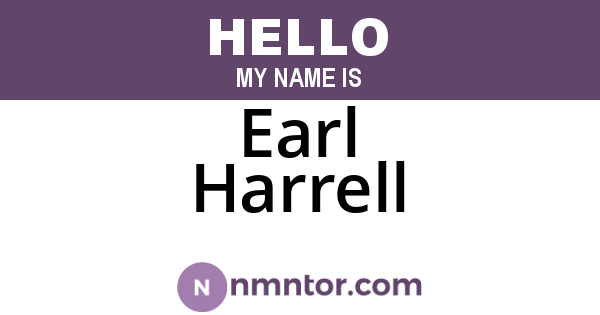 Earl Harrell