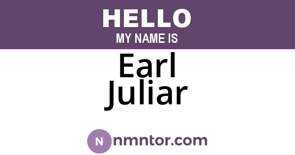 Earl Juliar