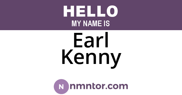 Earl Kenny