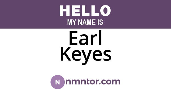Earl Keyes