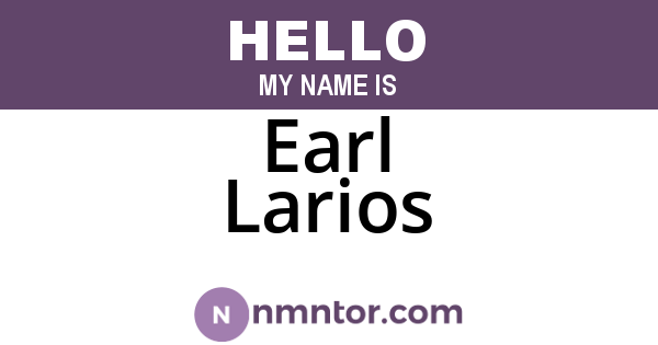 Earl Larios