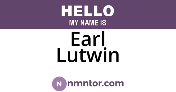Earl Lutwin