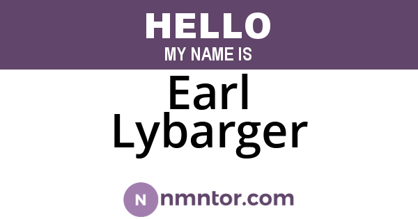 Earl Lybarger