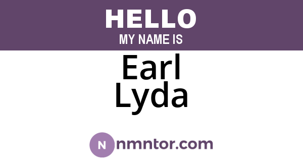 Earl Lyda