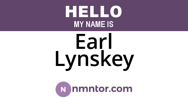Earl Lynskey
