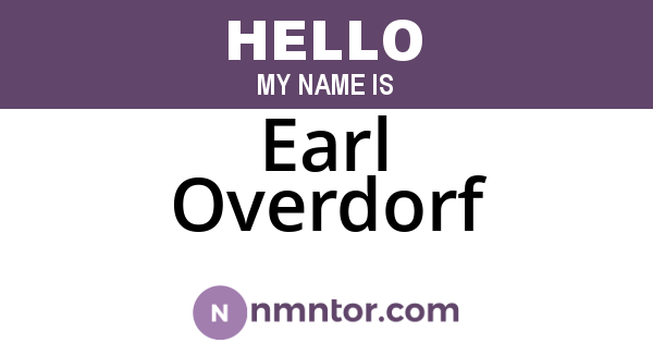 Earl Overdorf