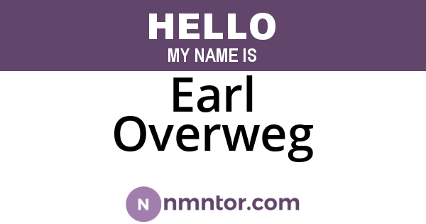 Earl Overweg