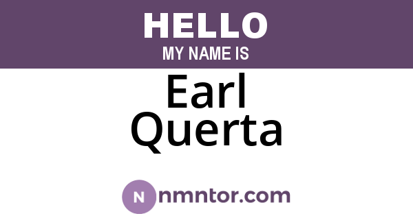 Earl Querta