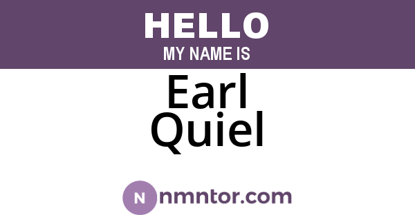 Earl Quiel