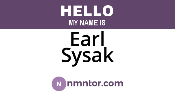 Earl Sysak
