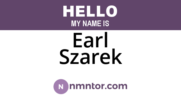 Earl Szarek