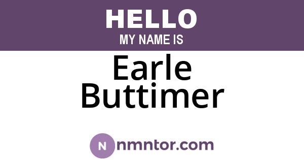 Earle Buttimer