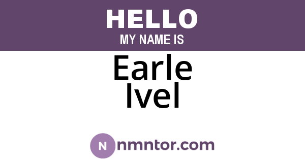 Earle Ivel