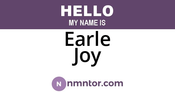 Earle Joy