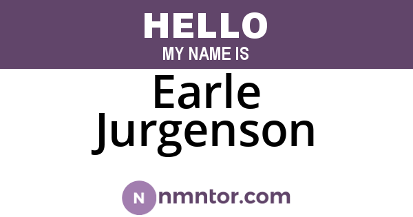 Earle Jurgenson