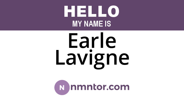 Earle Lavigne