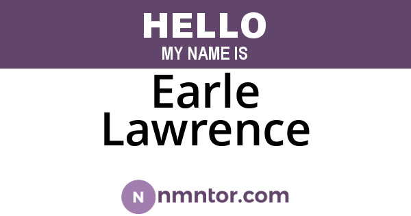 Earle Lawrence