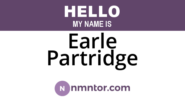 Earle Partridge