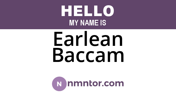 Earlean Baccam