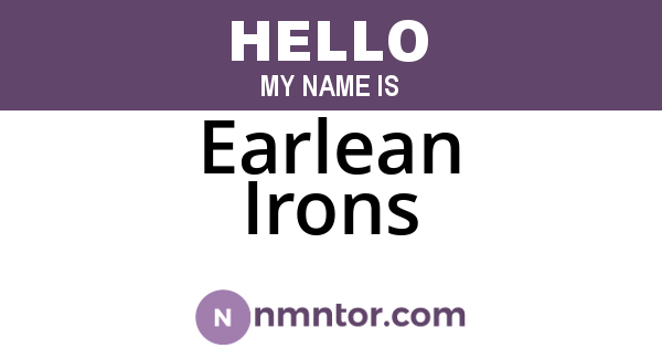 Earlean Irons