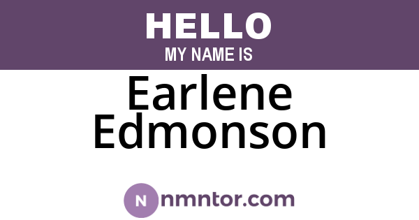 Earlene Edmonson