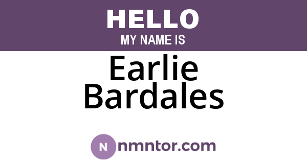 Earlie Bardales