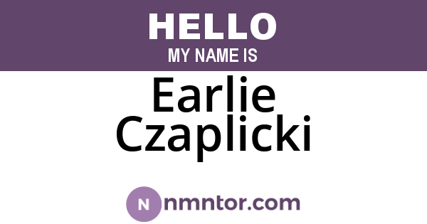 Earlie Czaplicki