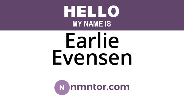 Earlie Evensen
