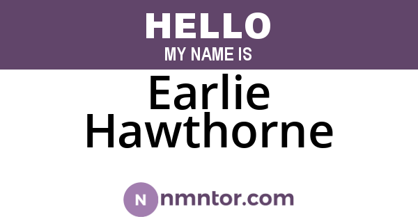 Earlie Hawthorne