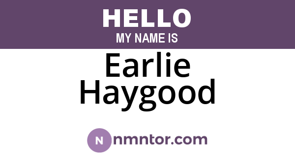 Earlie Haygood