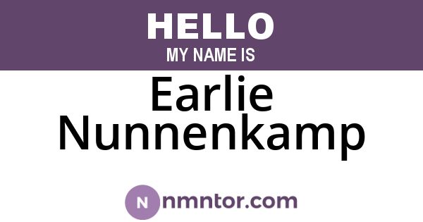 Earlie Nunnenkamp