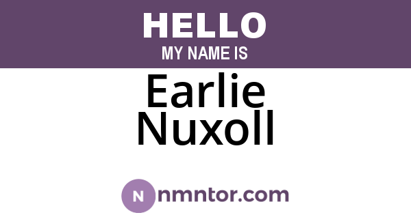 Earlie Nuxoll