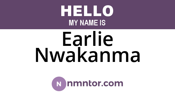 Earlie Nwakanma