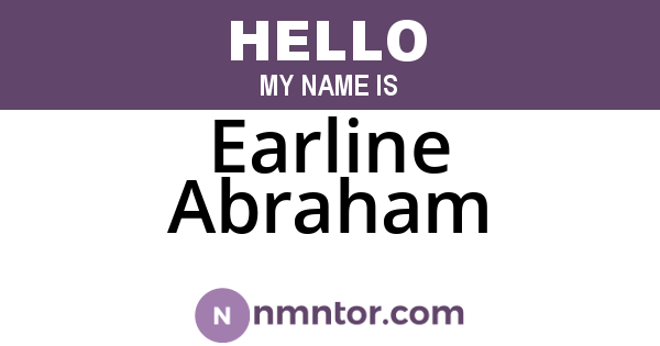 Earline Abraham