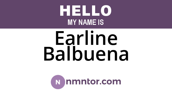 Earline Balbuena