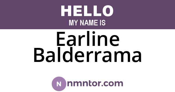 Earline Balderrama