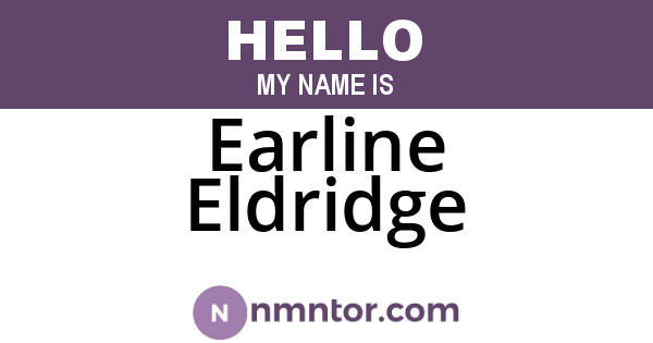 Earline Eldridge