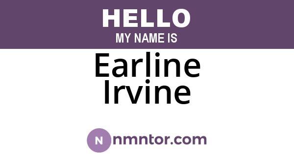 Earline Irvine